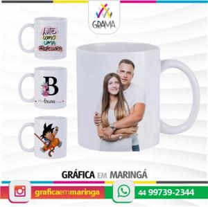 Caneca De Cerâmica PERSONALIZADA Branca 325ml Porcelana 325ml Sublimação Brilho Personalização 