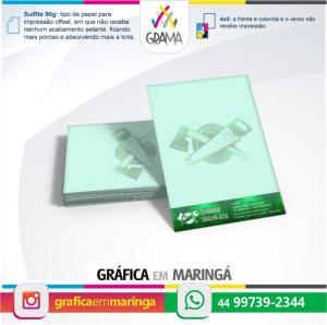 Papel Timbrado Sulfite 90g 21x29,7cm Sulfite 90g 21 x 29,7 cm 4x0 Sem revestimento  